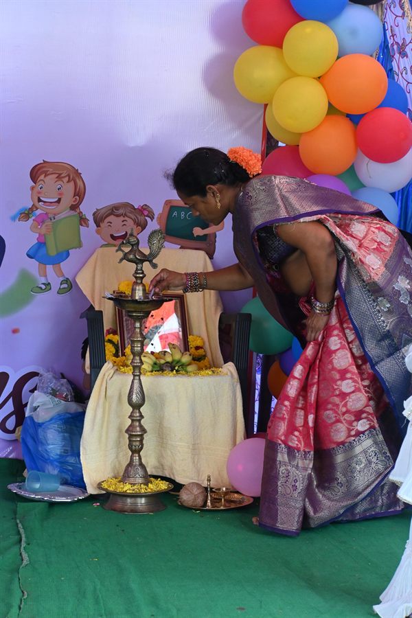 Traditional lamp lighting ceremony